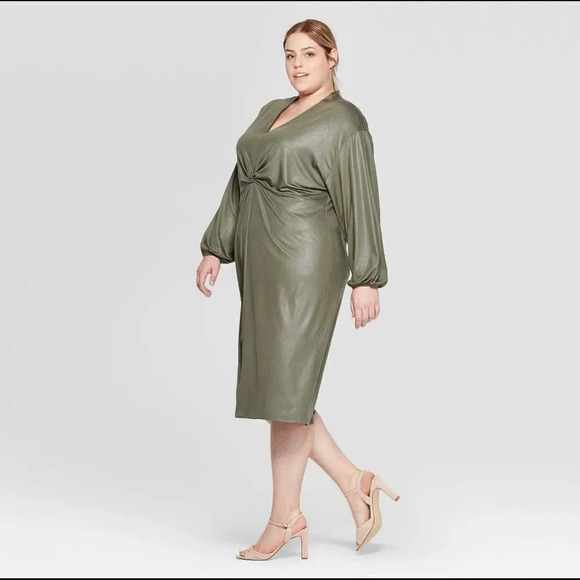Prologue Green Long Sleeve Dress - Picture 2 of 7